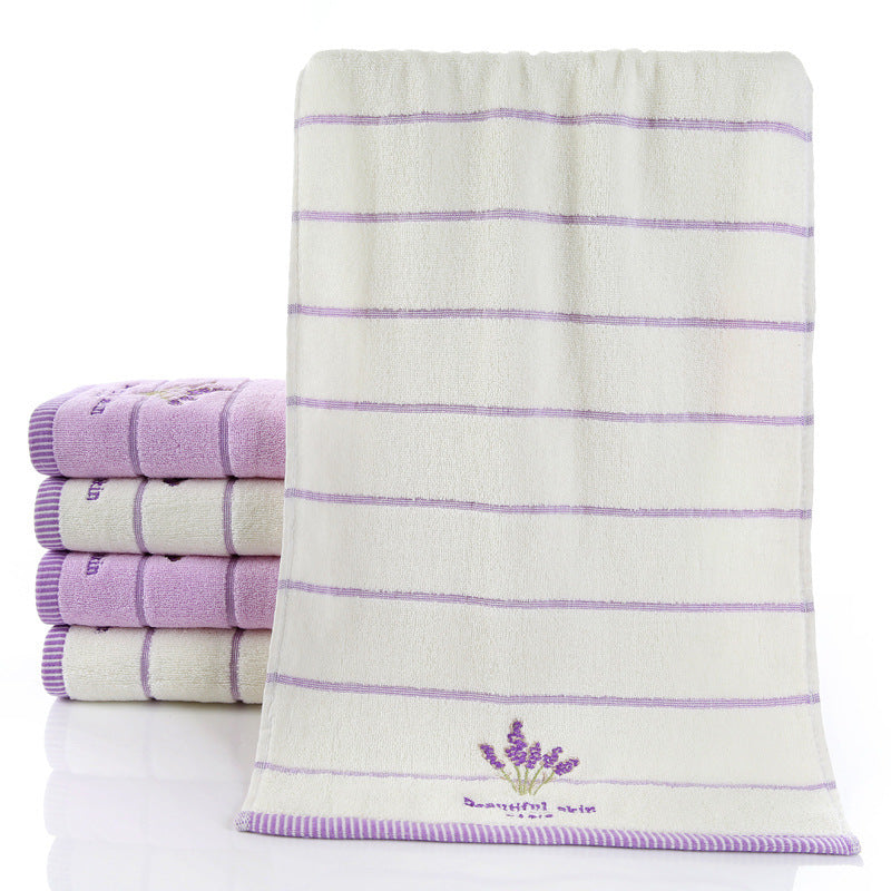 Pure Cotton 32 Strand Embroidered Face Towel