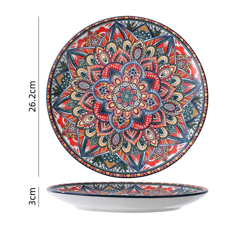 Bohemian Antique Hand-painted Ceramic Tableware