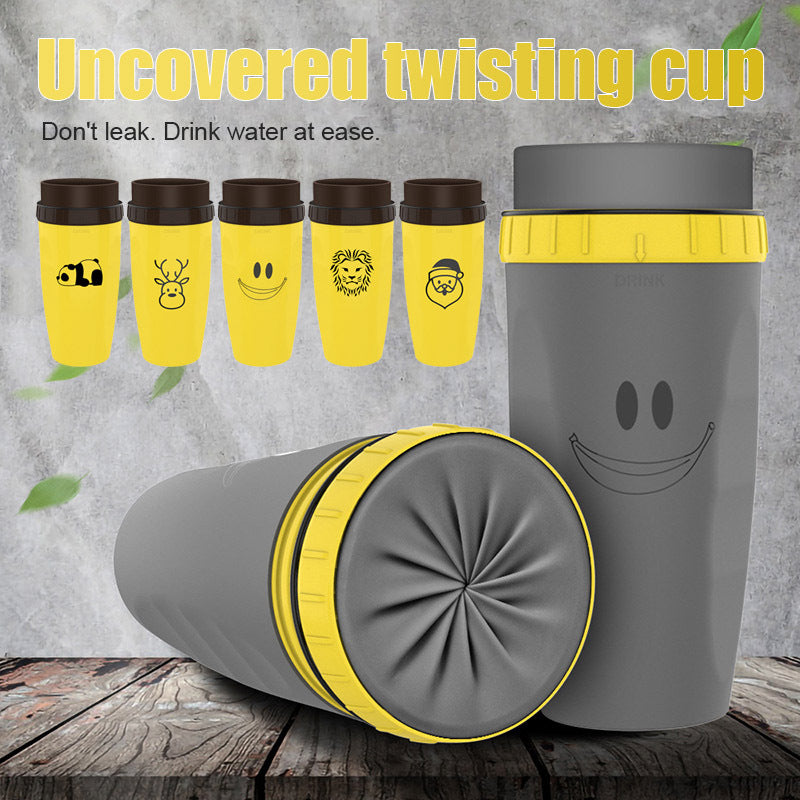 No Cover Twisting Portable Insulation Tumbler