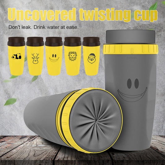 No Cover Twisting Portable Insulation Tumbler