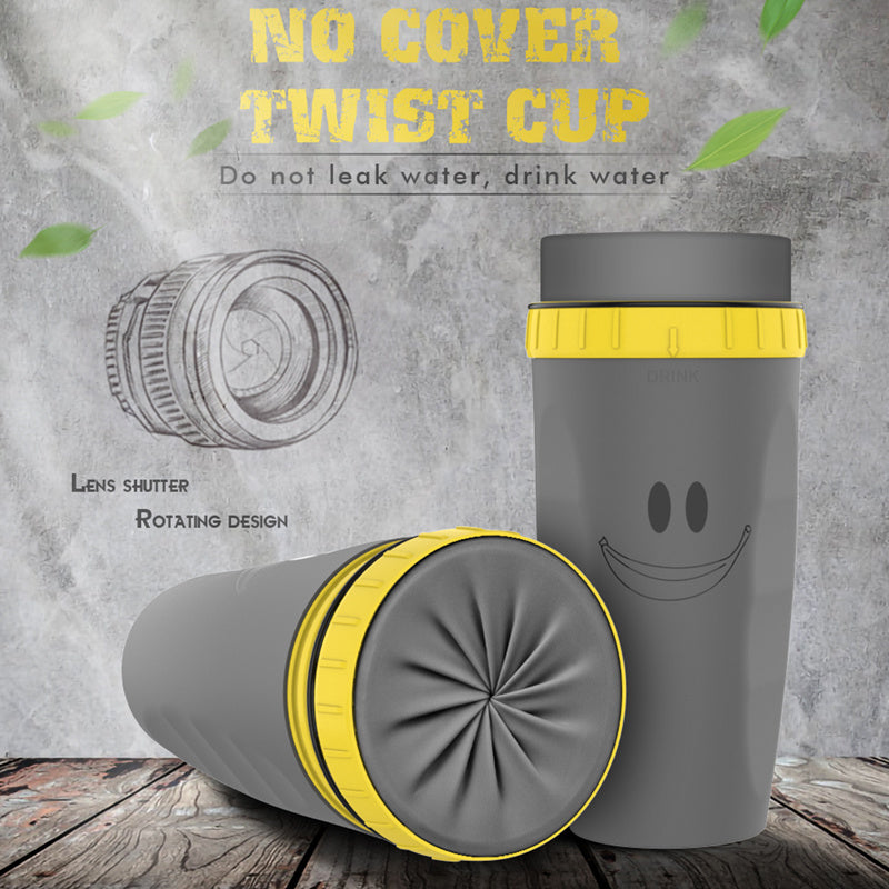 No Cover Twisting Portable Insulation Tumbler