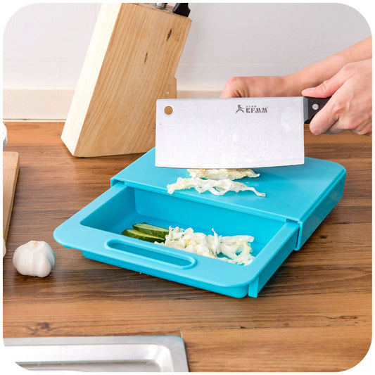 Multifunction Kitchen Chopping Board with Drain Basket