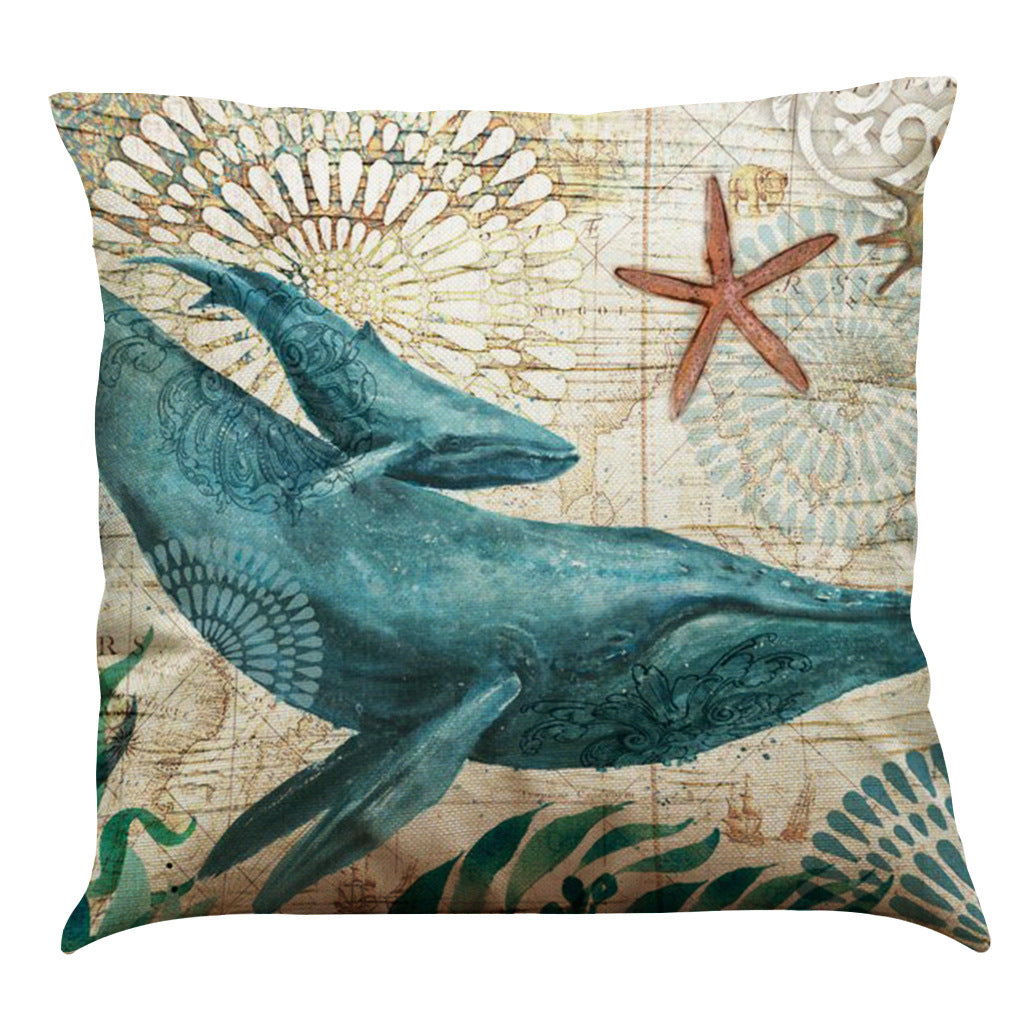 Cushion Covers Sea Turtle Printed Throw Pillow