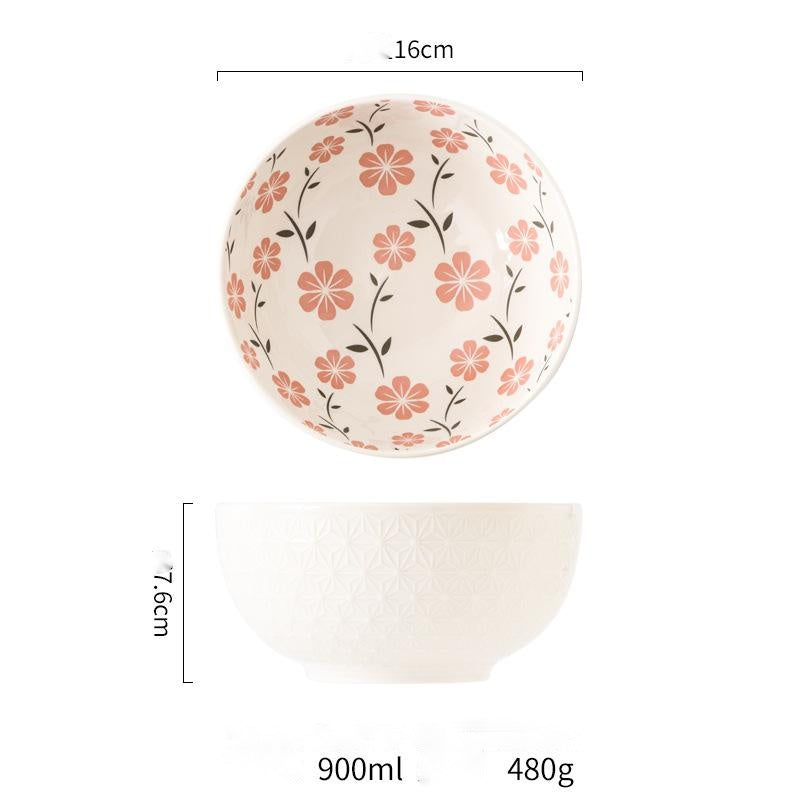 Japanese style underglaze ceramic tableware