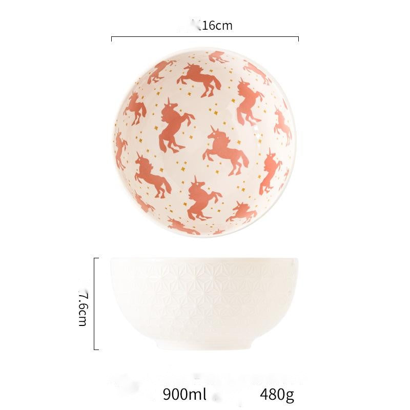 Japanese style underglaze ceramic tableware