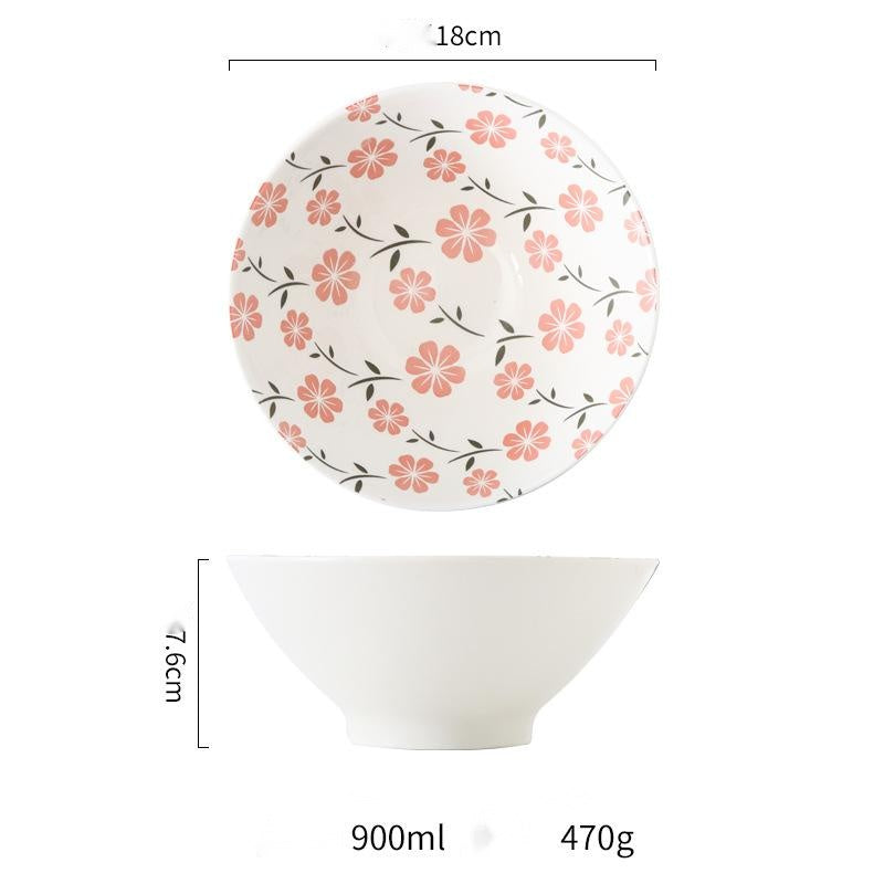 Japanese style underglaze ceramic tableware