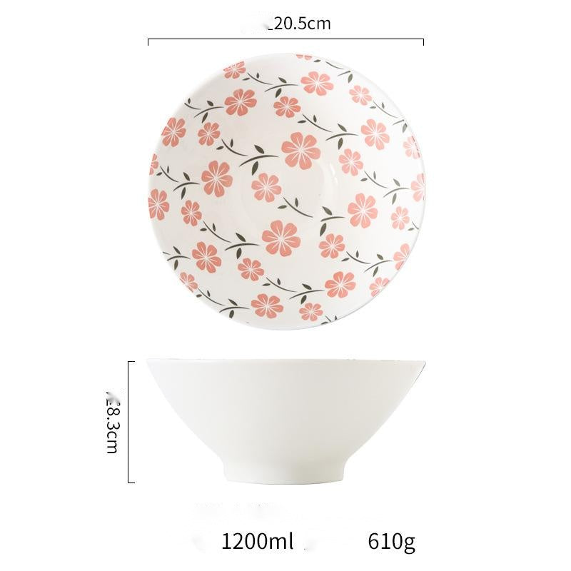 Japanese style underglaze ceramic tableware