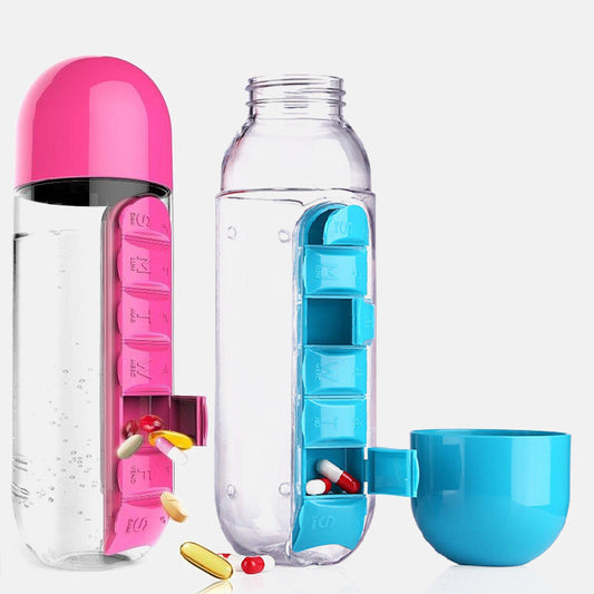 Water Bottle With Pillbox
