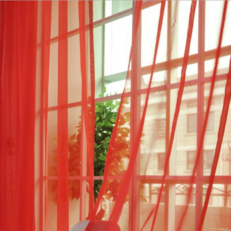 Solid Tulle Window Sheer Curtains