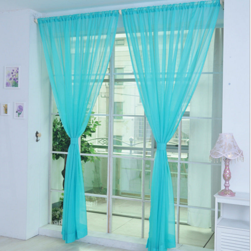 Solid Tulle Window Sheer Curtains