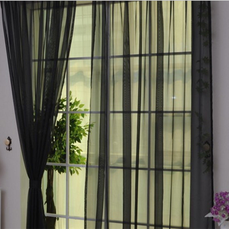 Solid Tulle Window Sheer Curtains