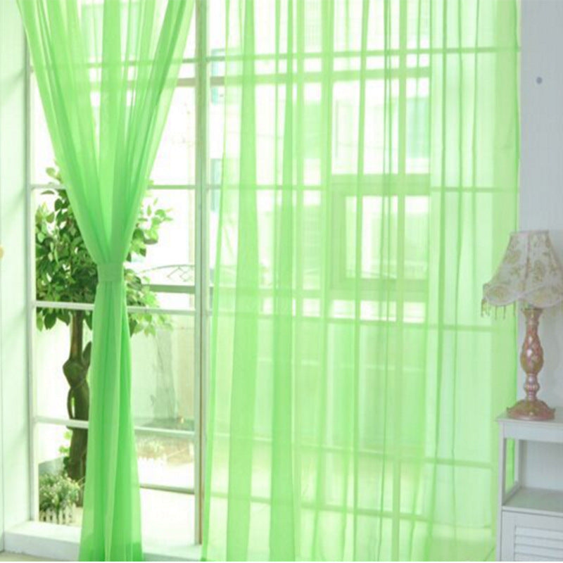 Solid Tulle Window Sheer Curtains