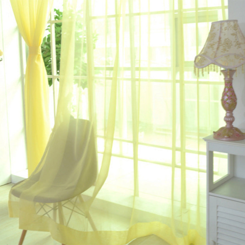 Solid Tulle Window Sheer Curtains
