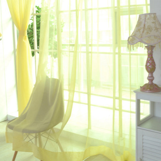 Solid Tulle Window Sheer Curtains