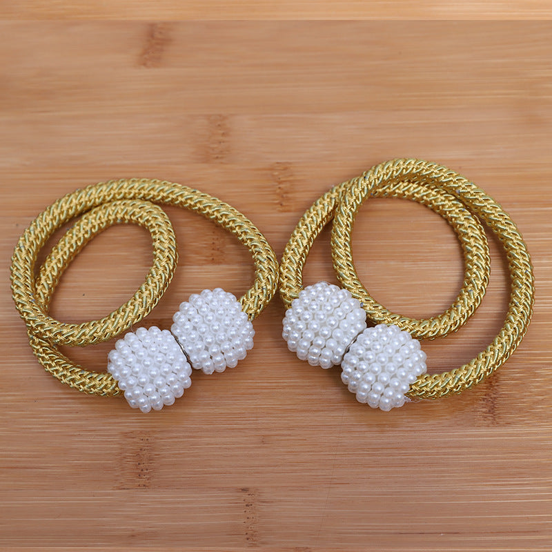 Perforation Pearl Magnetic Curtain Buckle