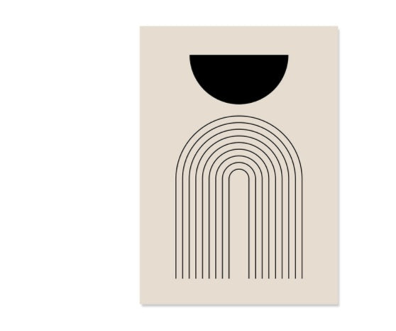 Boho Canvas Abstract Wall Frames