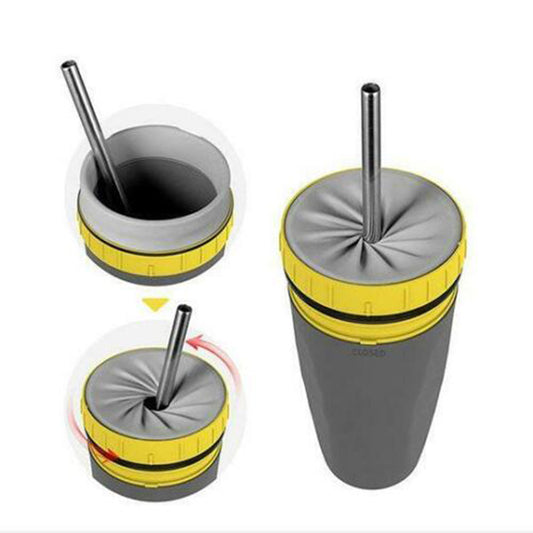 No Cover Twisting Portable Insulation Tumbler