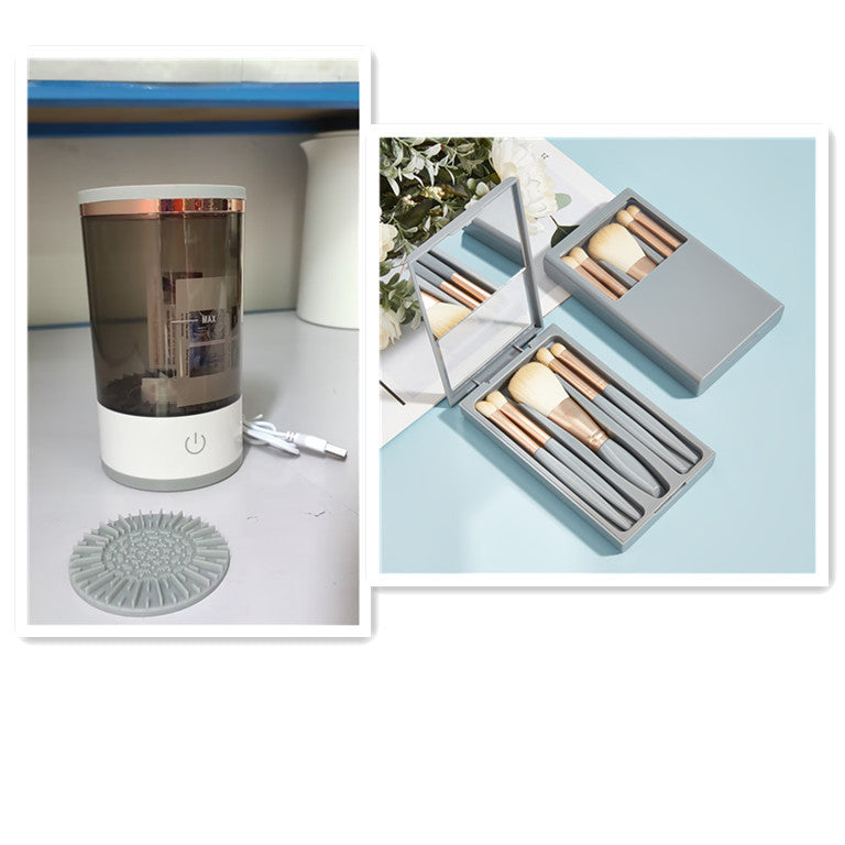 Automatic Cosmetic Brush Cleaning Tool