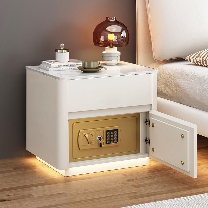 Multi-functional Smart Safe Bedside Table