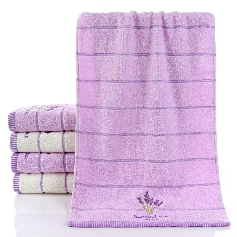 Pure Cotton 32 Strand Embroidered Face Towel