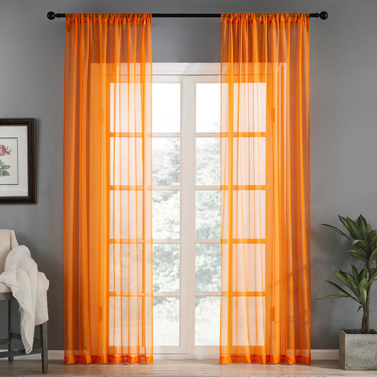 Cotton And Linen Window Curtain