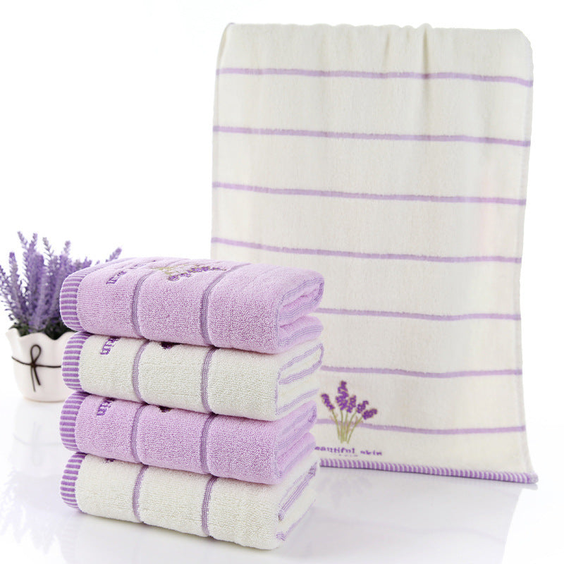Pure Cotton 32 Strand Embroidered Face Towel