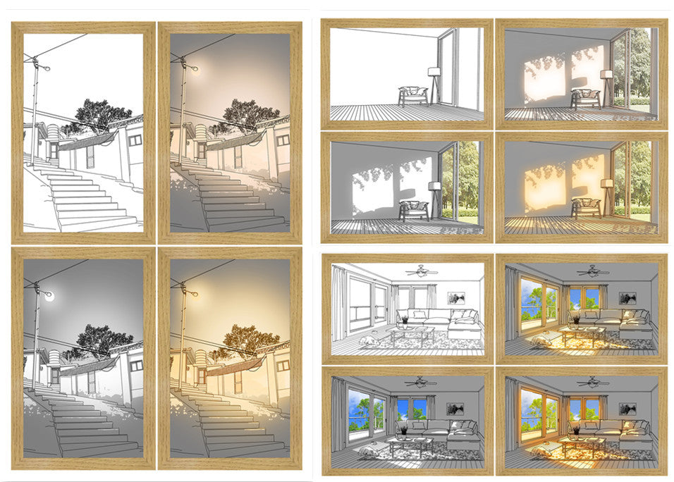 Illuminated Picture LED Decorative Light Bedside Picture Frame