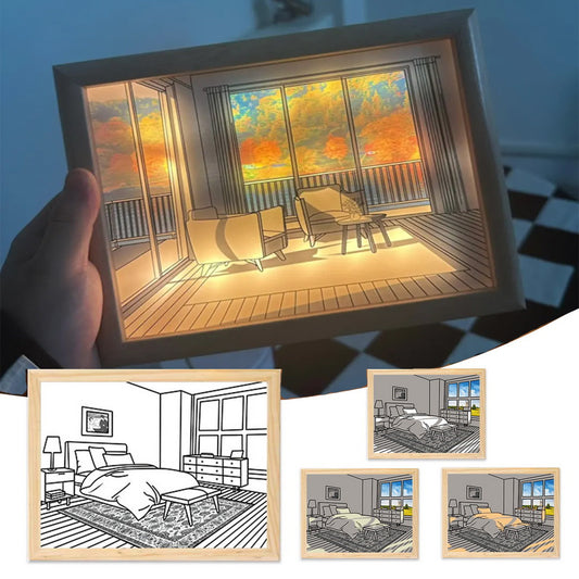 Illuminated Picture LED Decorative Light Bedside Picture Frame