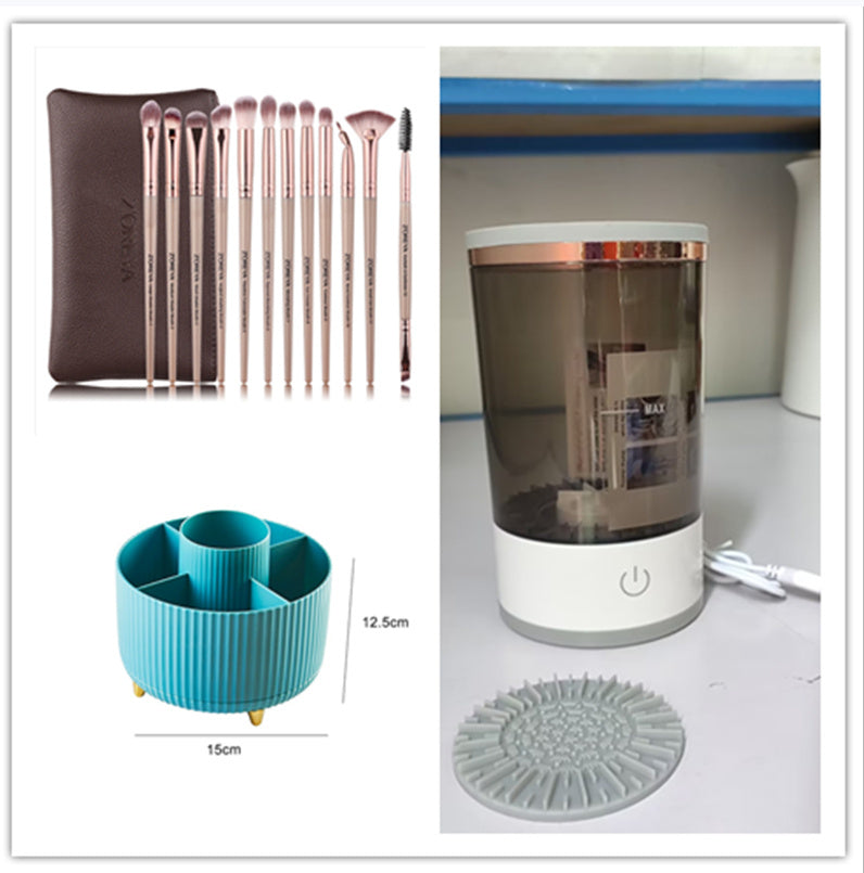 Automatic Cosmetic Brush Cleaning Tool