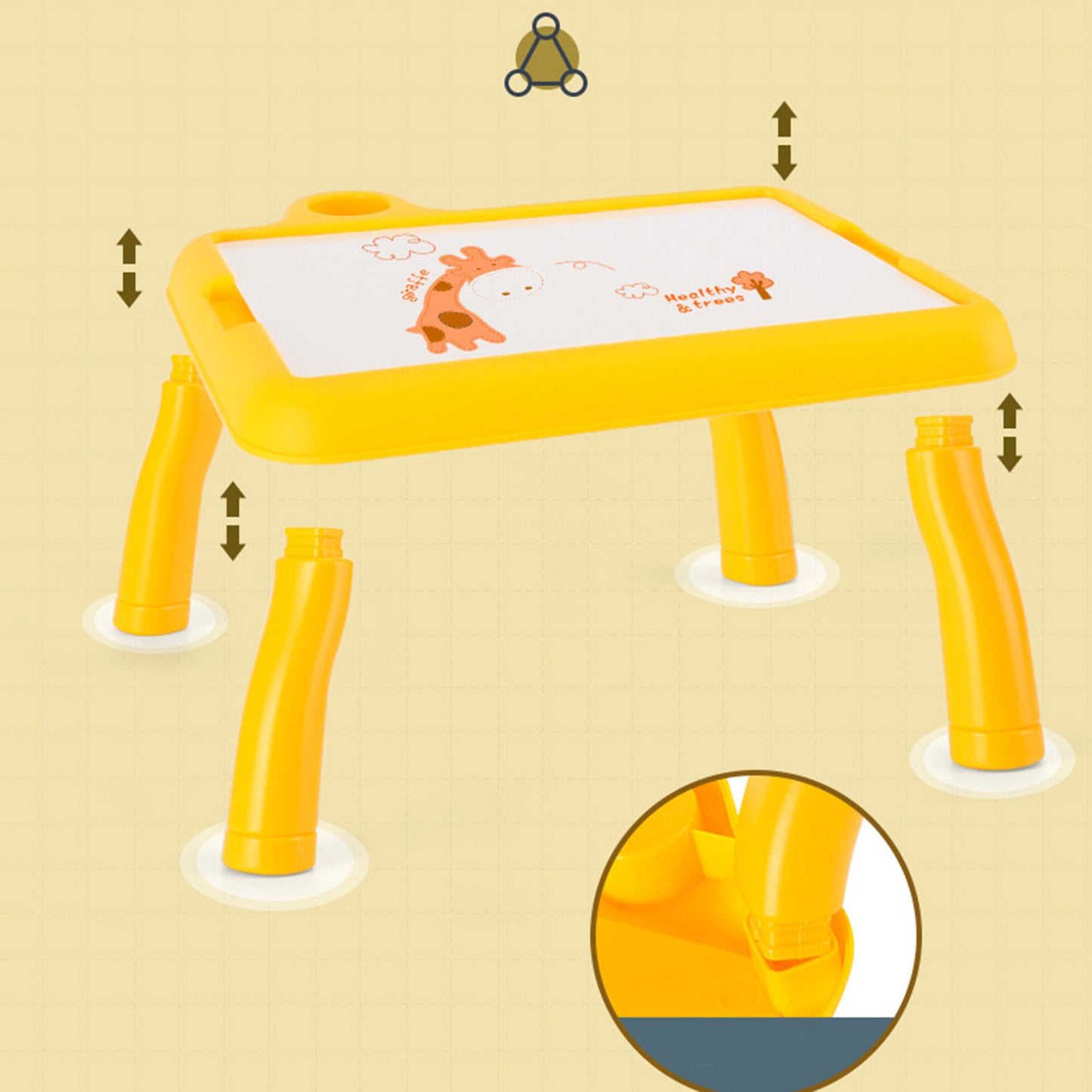 Children LED Projector Art Drawing Table