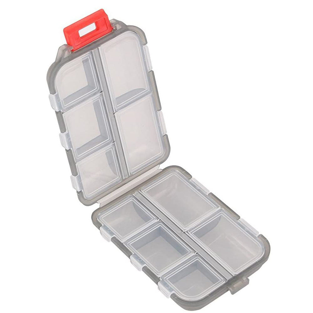 Travel Pill Organizer 10 Grid Portable Container