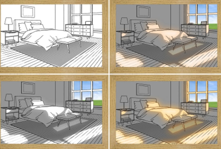 Illuminated Picture LED Decorative Light Bedside Picture Frame