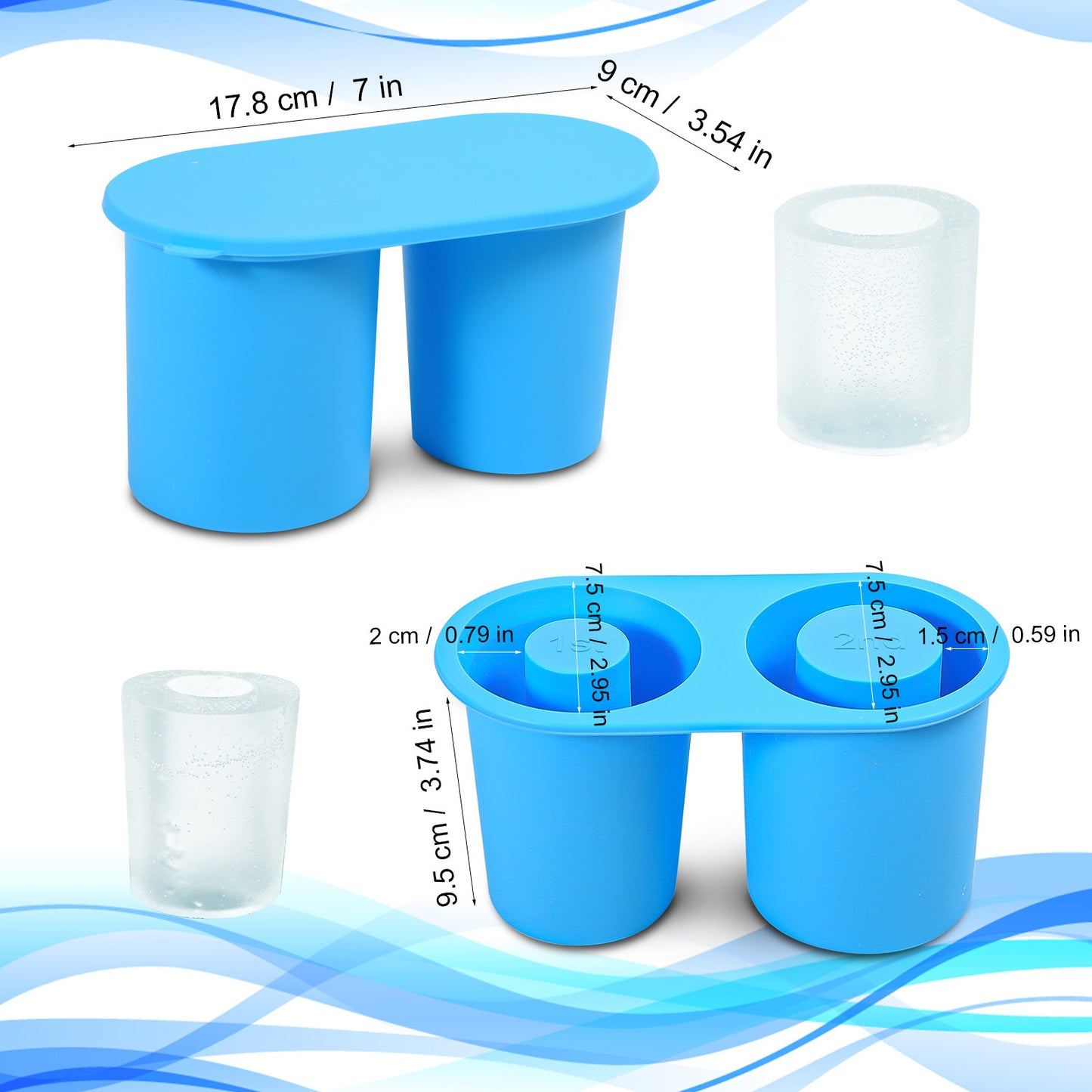 30oz and 40oz Silicon Ice Cup Tray