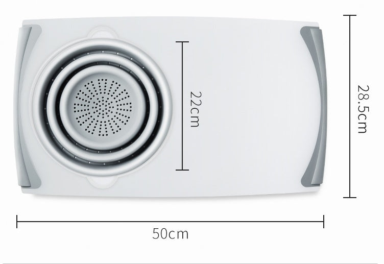 Multi-Functional 3 in 1 Chopping Board with Drain Basket