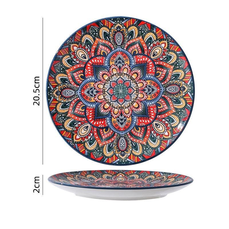 Bohemian Antique Hand-painted Ceramic Tableware
