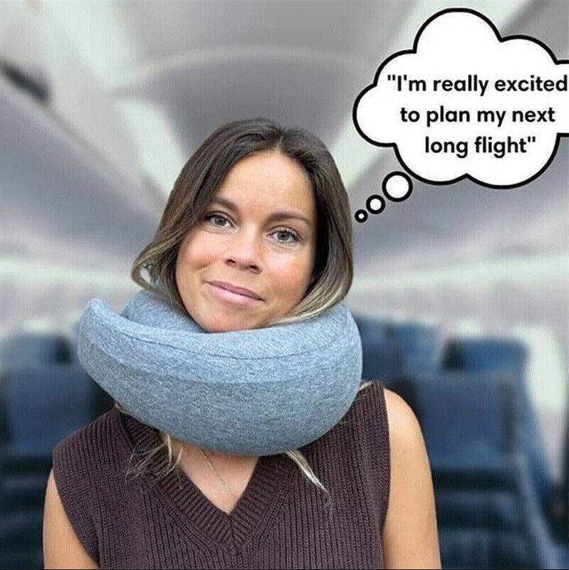 U Shaped Pillow Travel Neck Memory Foam Support
