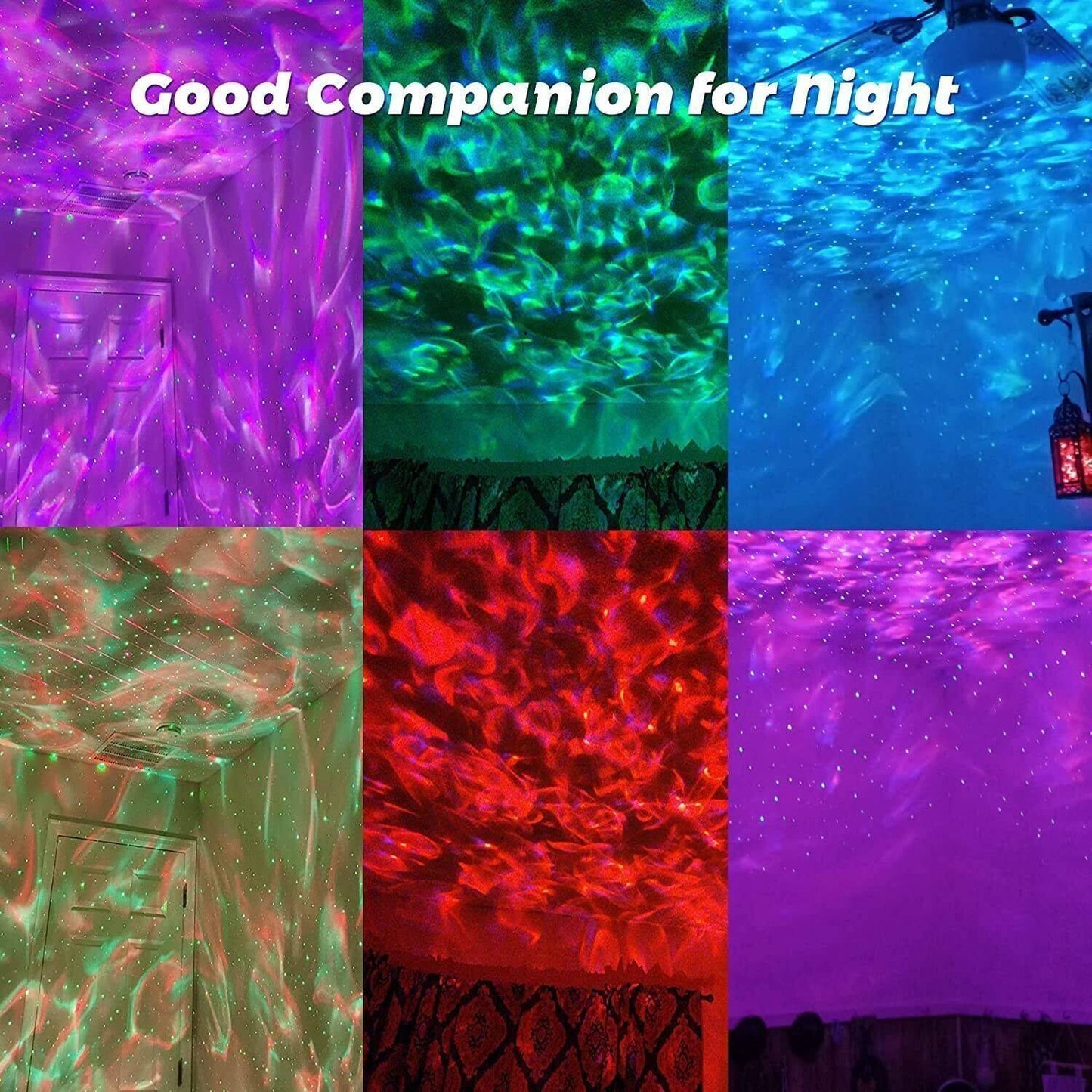 LED Galaxy Starry Night Light Projector Lamp with Speaker