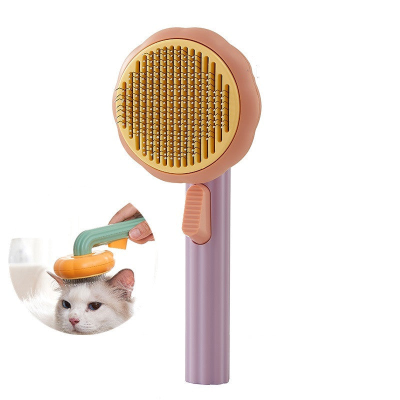 Pet Brush Hand-held Steel Wire Comb Hair Removal