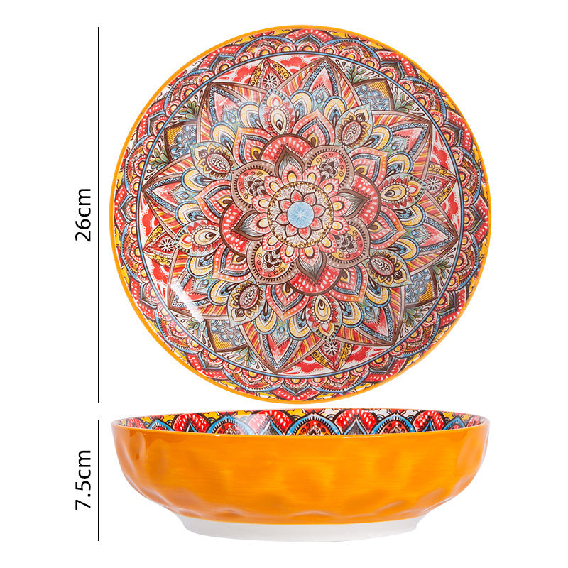 Bohemian Antique Hand-painted Ceramic Tableware