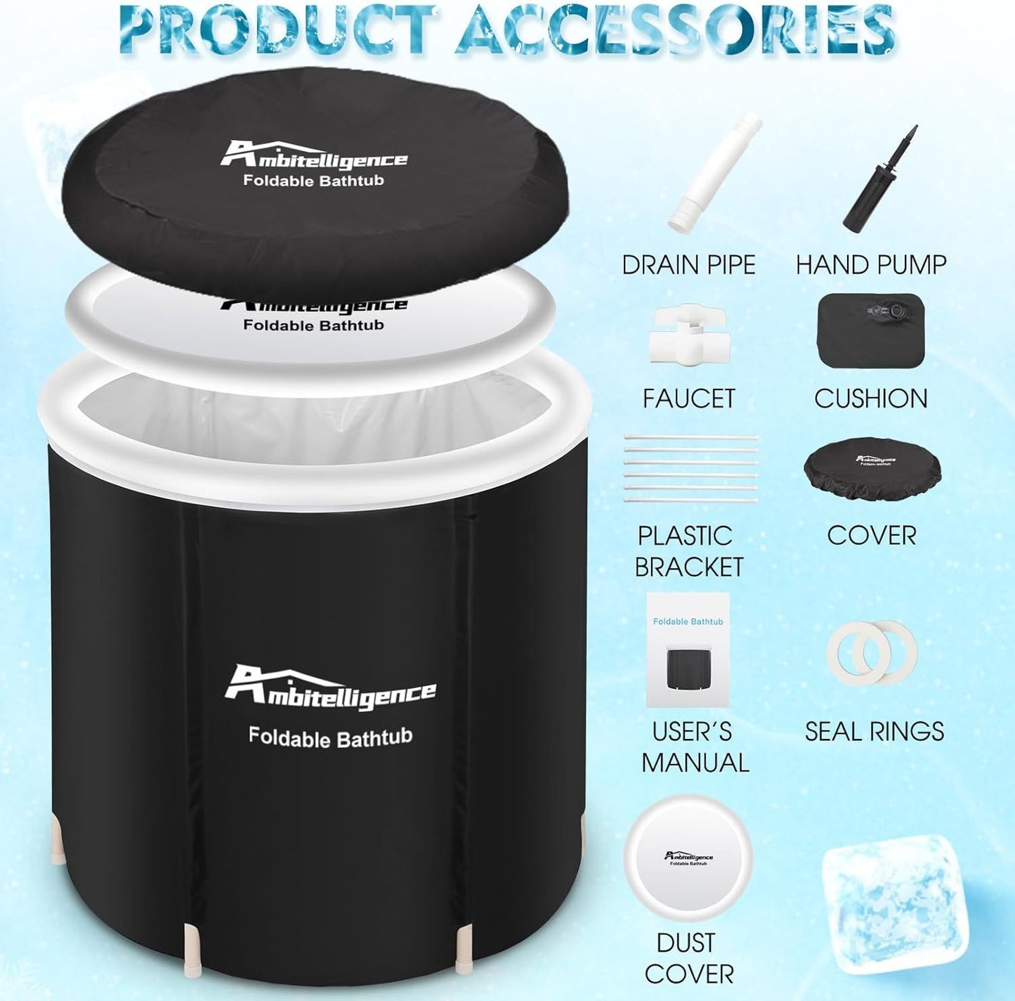 Recovery Ice Tub Water Therapy Foldable