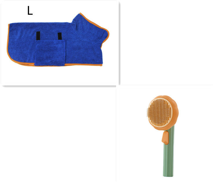 Pet Brush Hand-held Steel Wire Comb Hair Removal