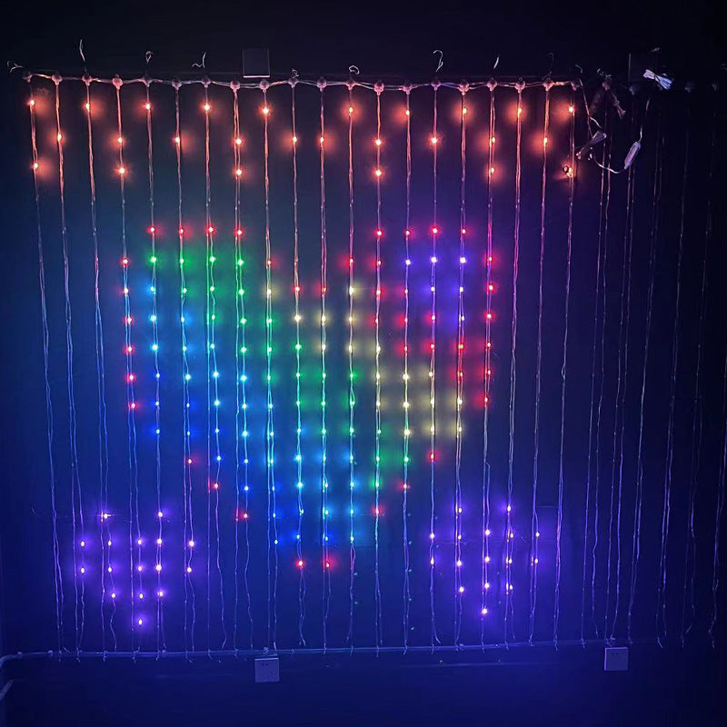 Smart LED RGB Curtain String Lights