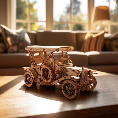 ROKR 3D Wooden Puzzle DIY Model Vintage Car