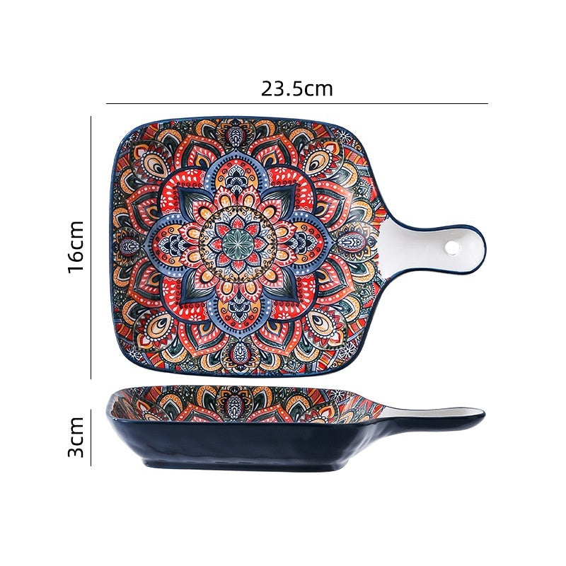 Bohemian Antique Hand-painted Ceramic Tableware