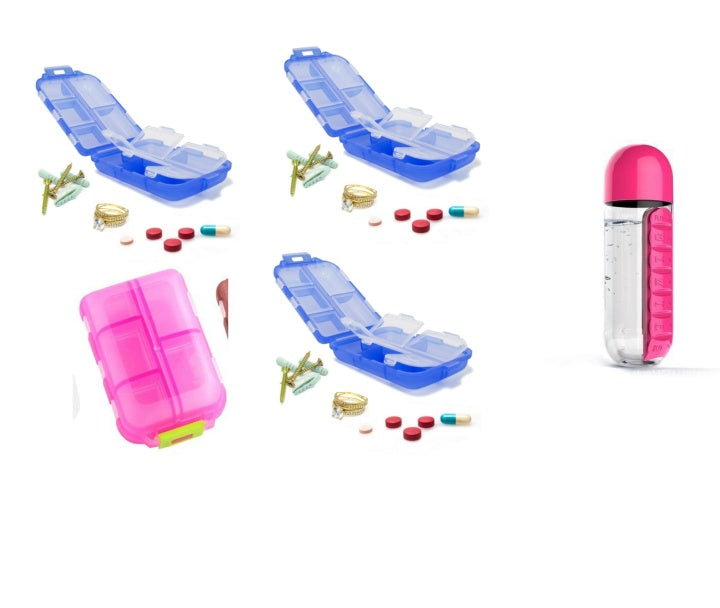 Travel Pill Organizer 10 Grid Portable Container