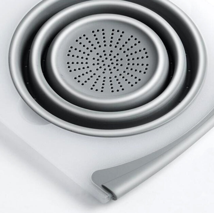 Multi-Functional 3 in 1 Chopping Board with Drain Basket