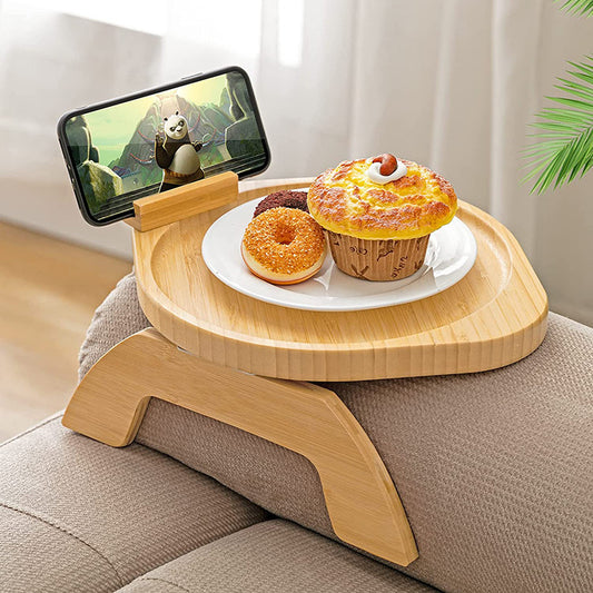 Bamboo Sofa Tray Portable & Folding
