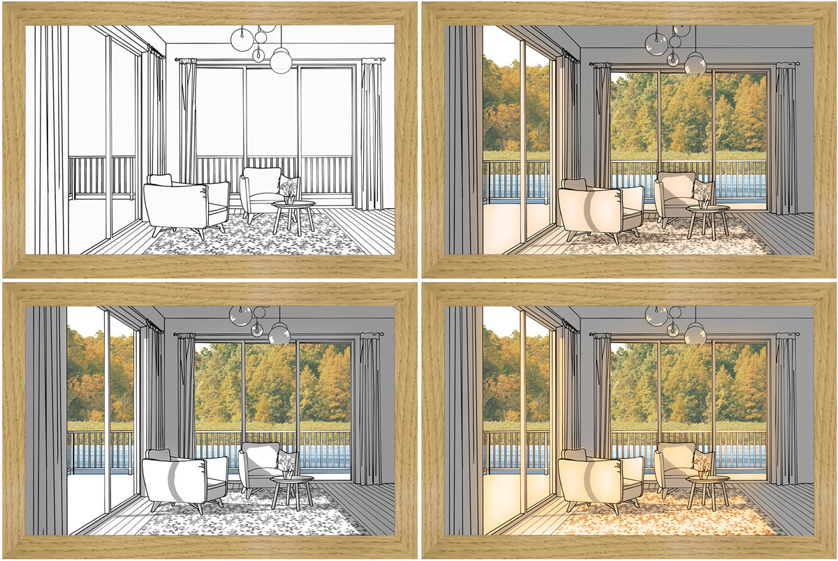 Illuminated Picture LED Decorative Light Bedside Picture Frame