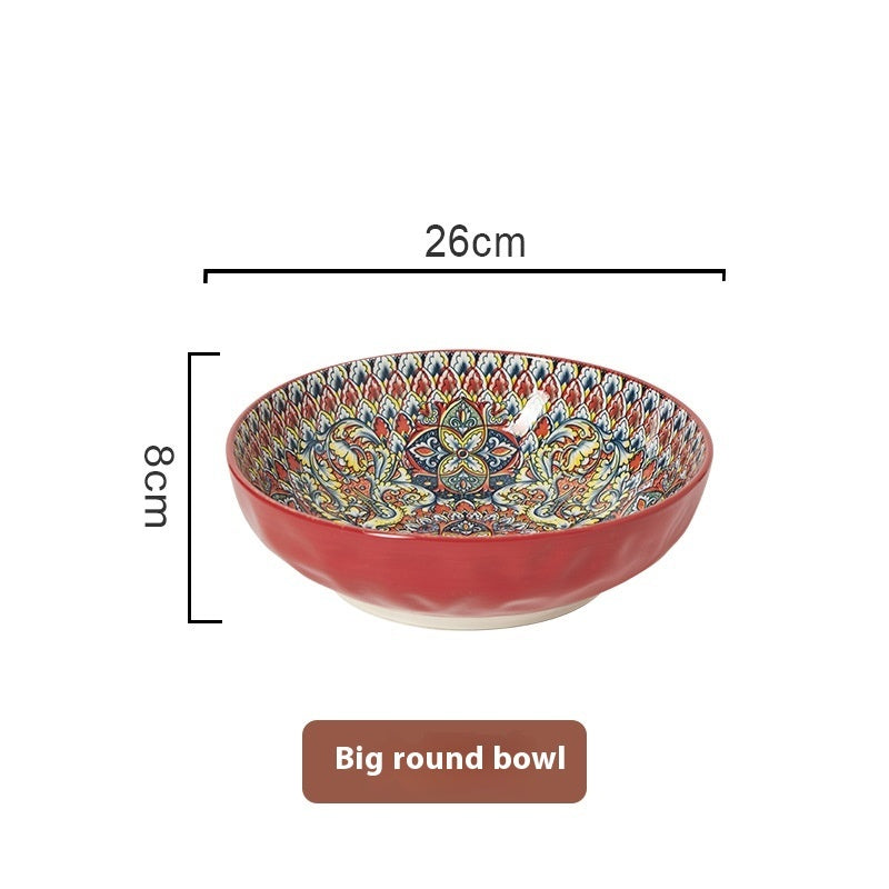 Bohemian Antique Hand-painted Ceramic Tableware
