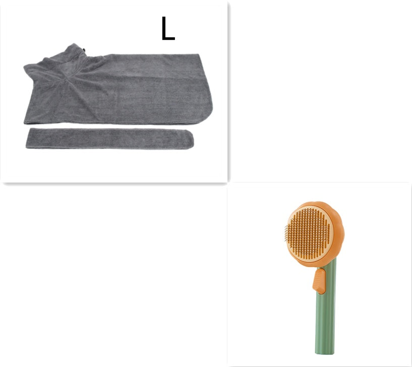 Pet Brush Hand-held Steel Wire Comb Hair Removal